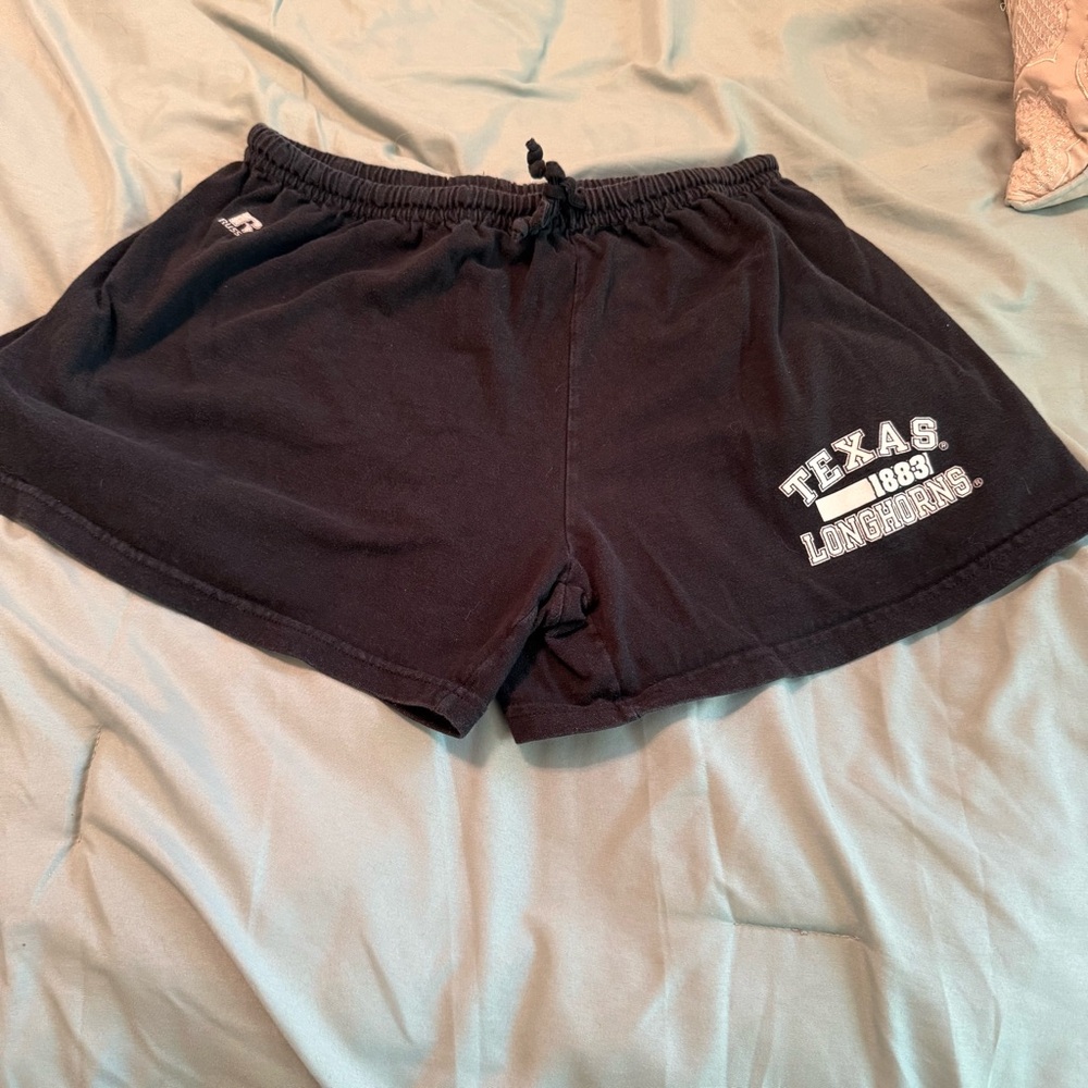 Russell Athletic Black Texas Longhorns Women's Shorts vintage college gym